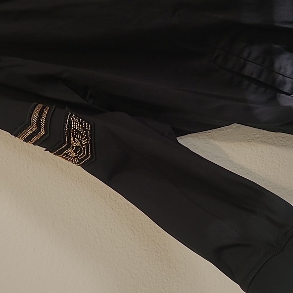 Torrid Black Bomber Military Jacket Size 4 (4X) - Picture 5 of 11